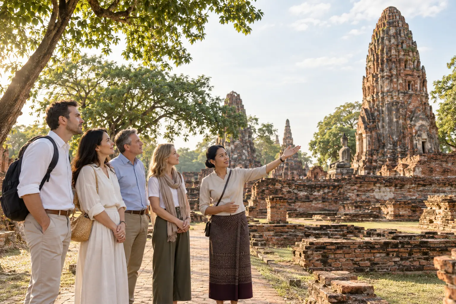 Illustrative visit to cultural heritage in Ayutthaya