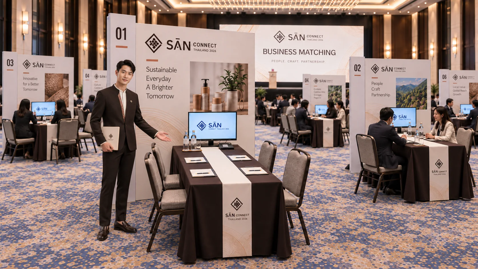 ภาพประกอบบรรยากาศการเจรจาธุรกิจ SĀN CONNECT